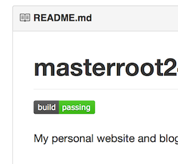 Screenshot of README.md